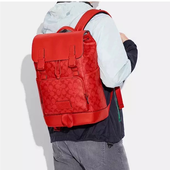 Coach Track Backpack In Signature
Canvas in rare color - Picture 3 of 6